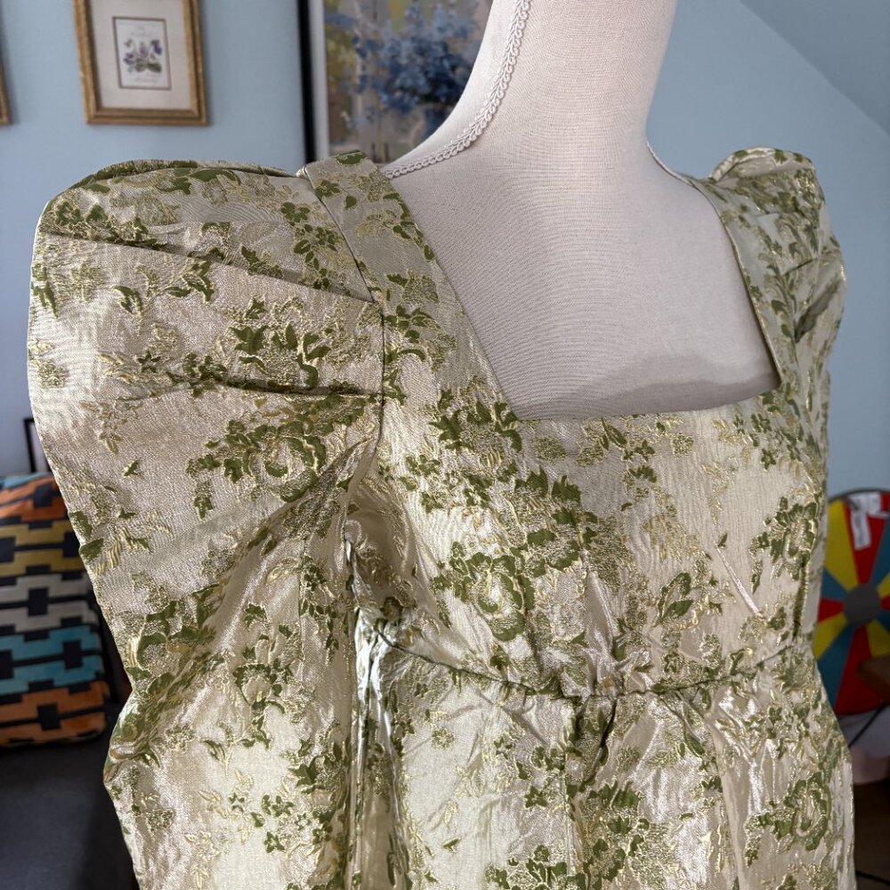 Tuckernuck Gold Floral Blouse - Picture 7 of 13